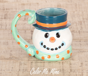 Riverside Snowman Mug