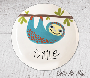 Riverside Sloth Smile Plate
