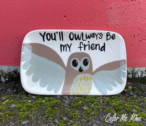 Riverside Owl Plate