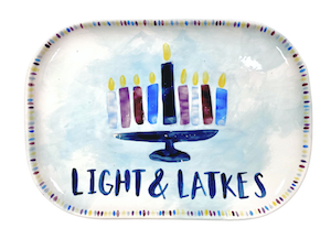 Riverside Hanukkah Light & Latkes Platter