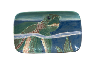 Riverside Swimming Turtle Plate