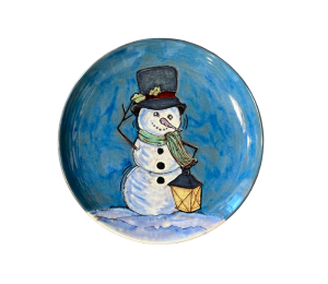 Riverside Rustic Glazed Snowman