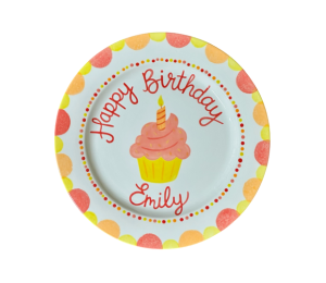 Riverside Birthday Cupcake Plate