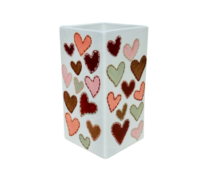 Riverside Quilted Heart Vase